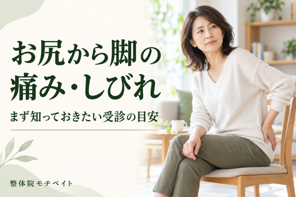 お尻から脚の痛み・しびれと受診の目安